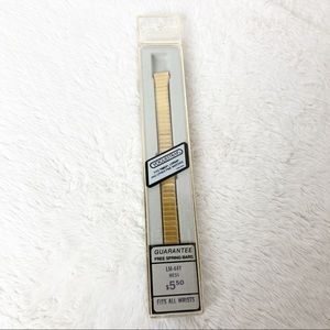 Voguestrap watch band strap gold tone stretch
